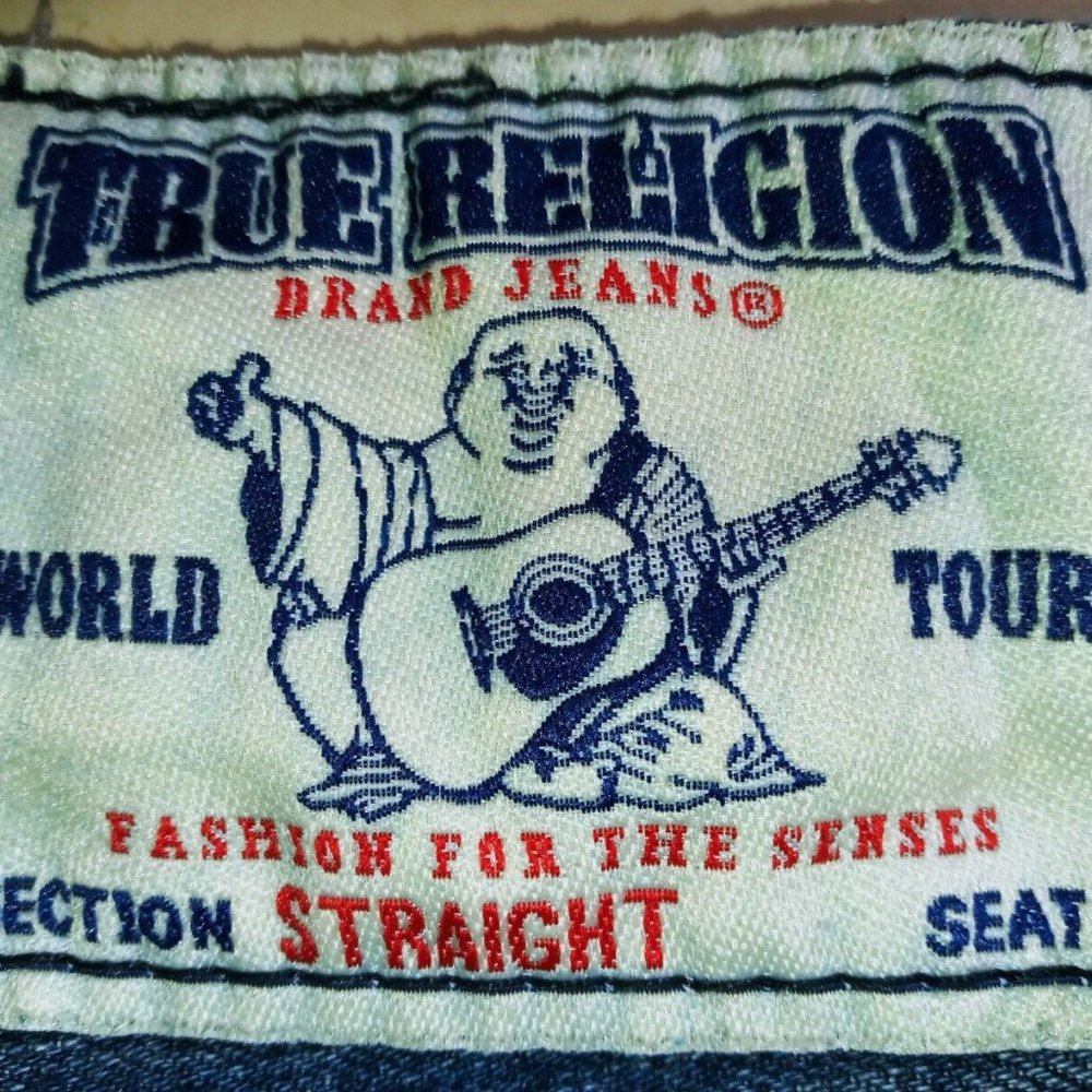 TRUE RELIGION denim jeans 34x28 see fotos used minor wear